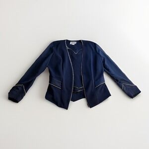 Stefanyszyn‎ Collections Vintage Blue Blazer & Vest , Size XL